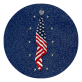 DAROUND 421 SH BL Flag at Rest Shimmer Blue